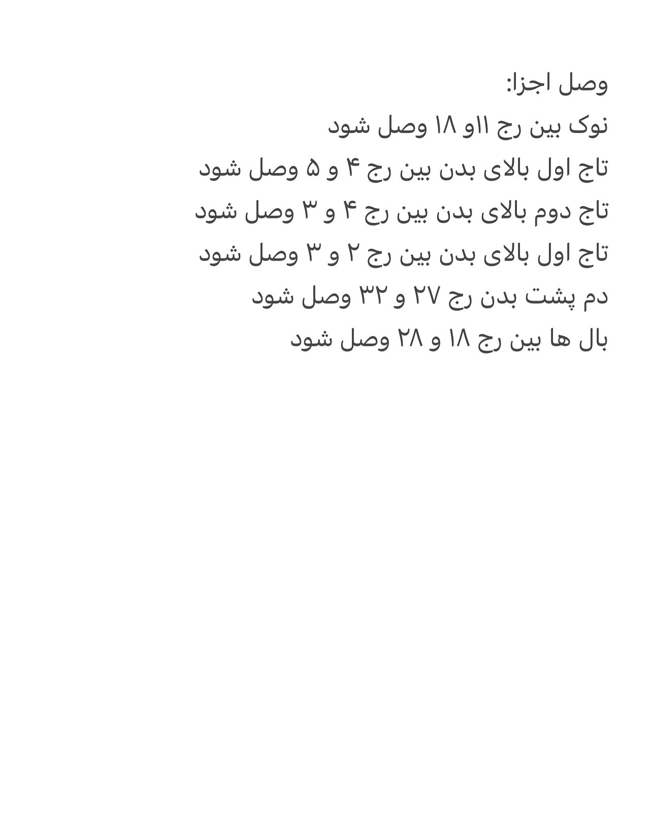 آموزش بافت عروسک طوطی