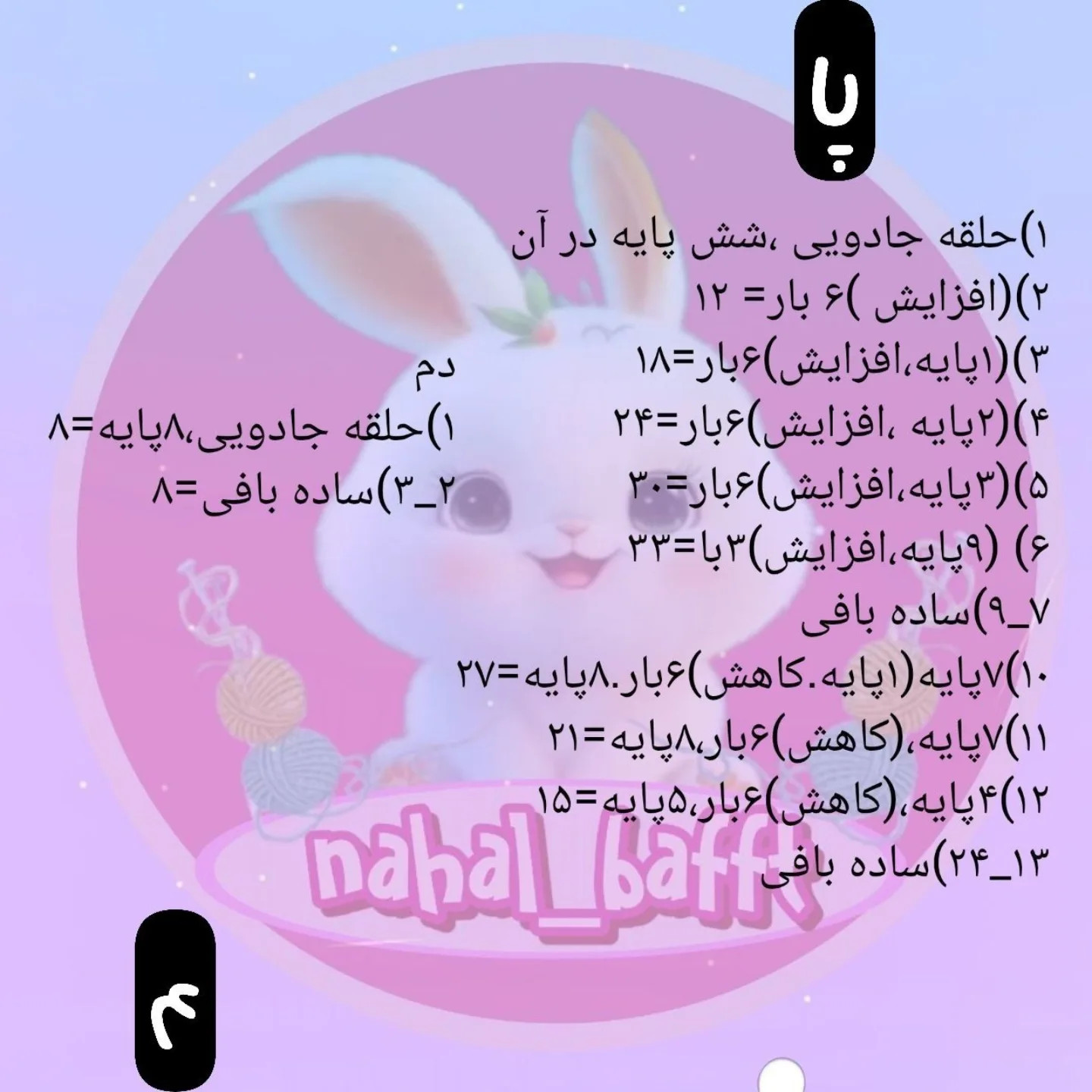 آموزش رایگان پاپوش و لباس خرگوش بافتنی