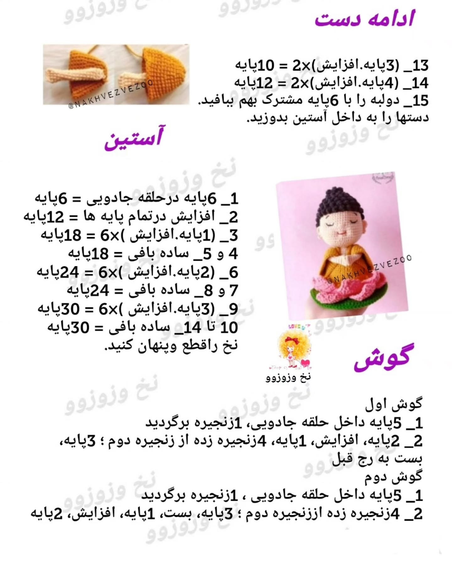 آویز بودا روی گل نیلوفر آبی