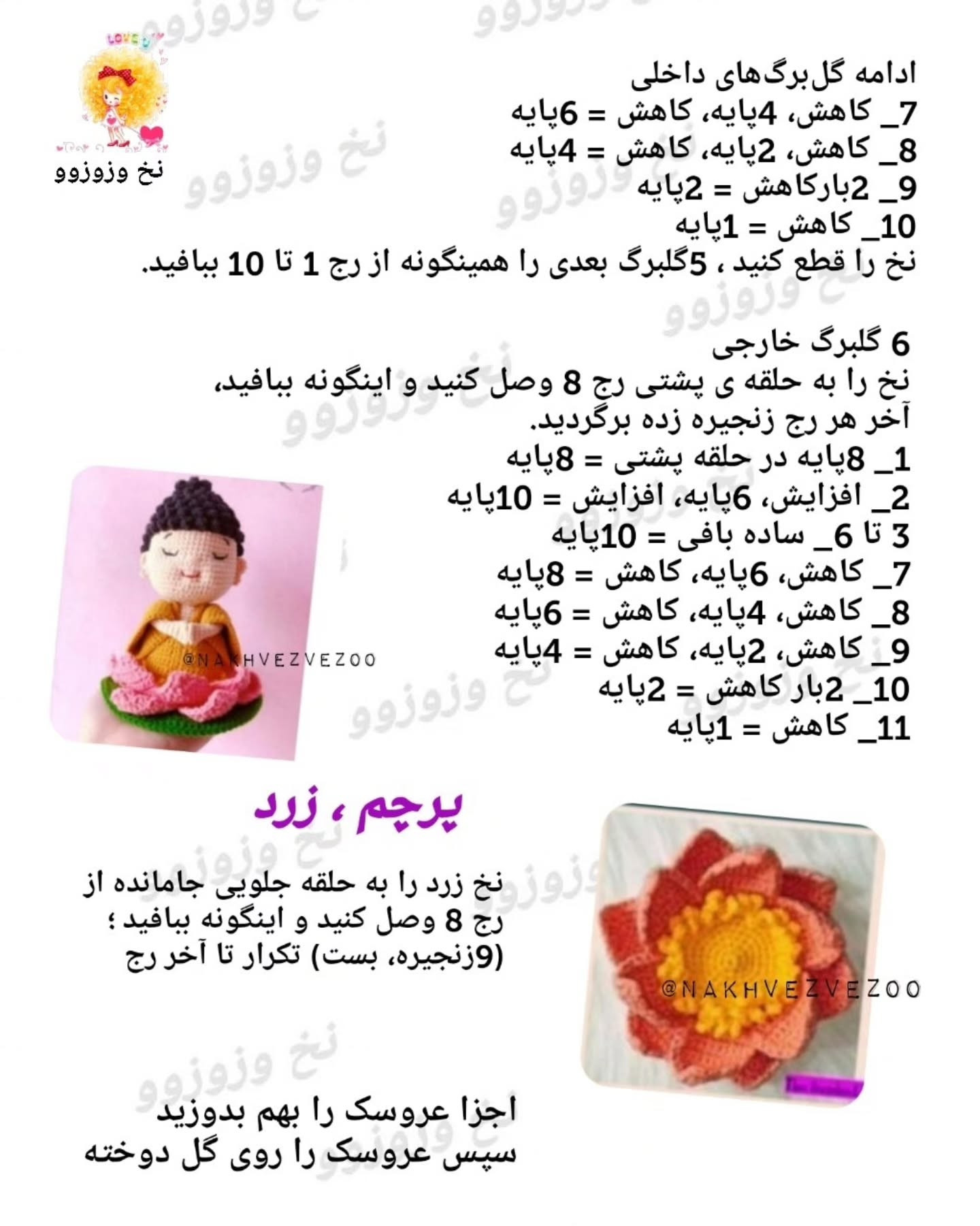 آویز بودا روی گل نیلوفر آبی