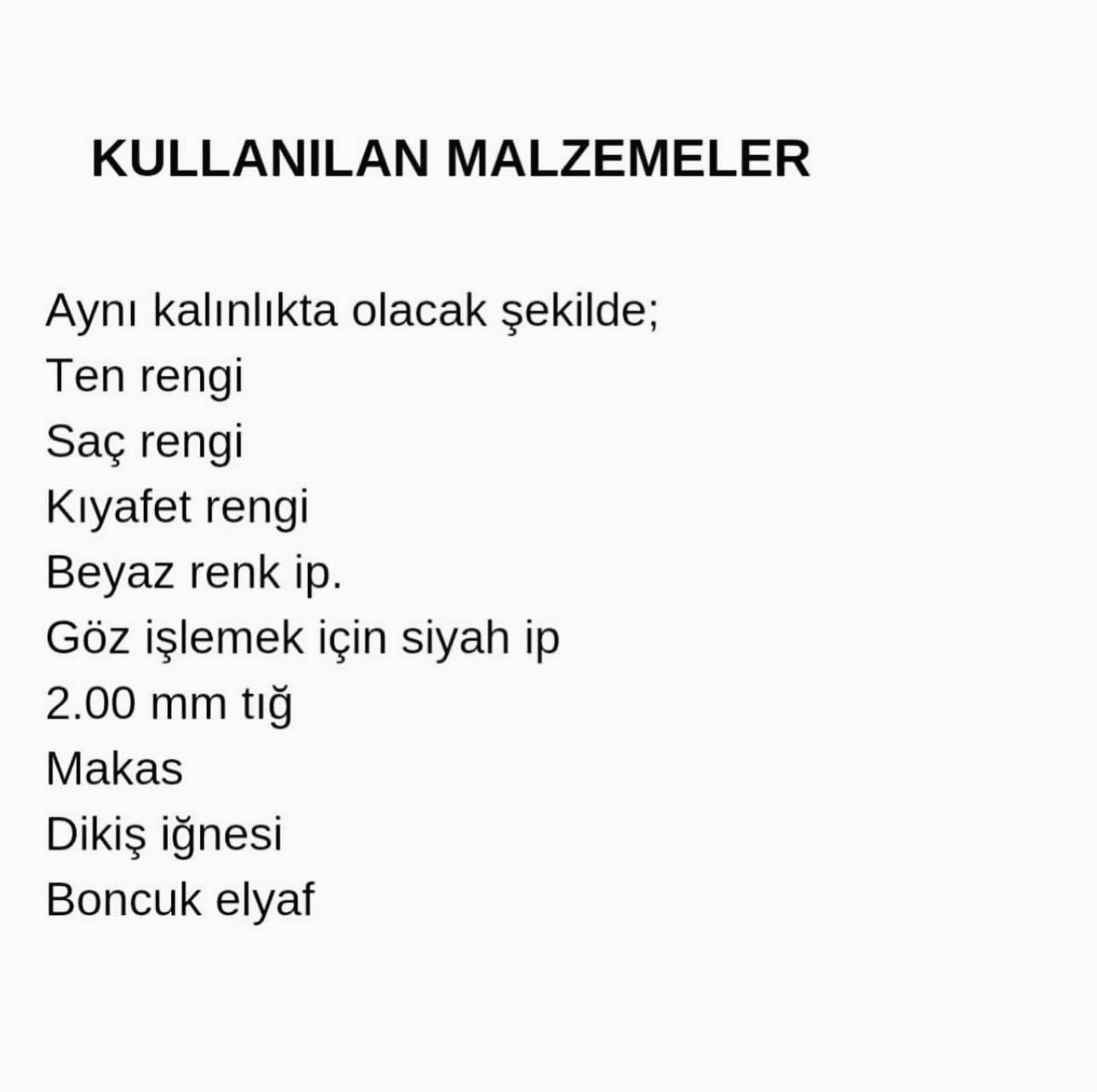 Aden Bebeği için Ücretsiz Amigurumi Şeması