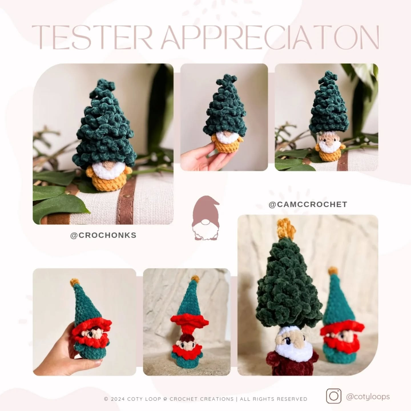 Adorable Christmas Crochet Gnome Patterns