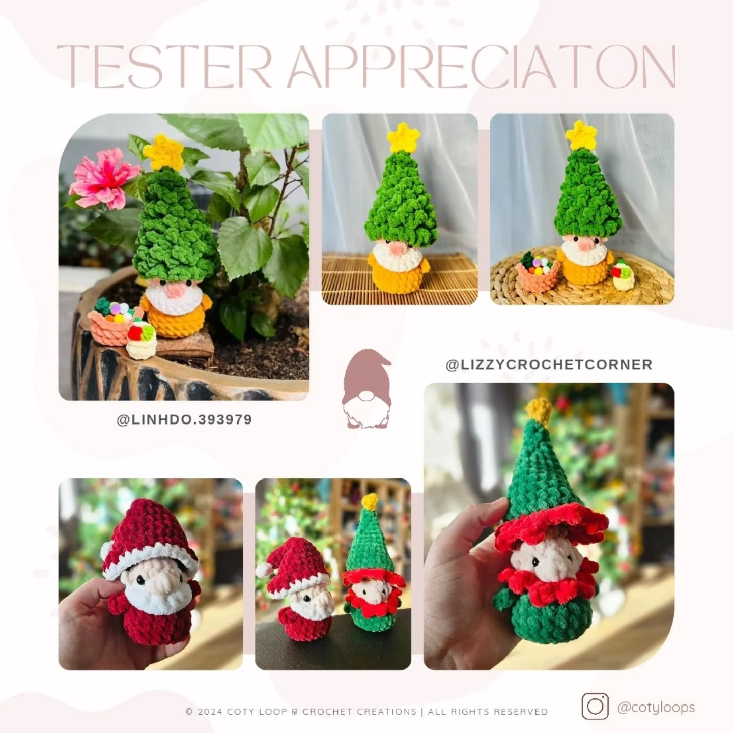 Adorable Christmas Crochet Gnome Patterns