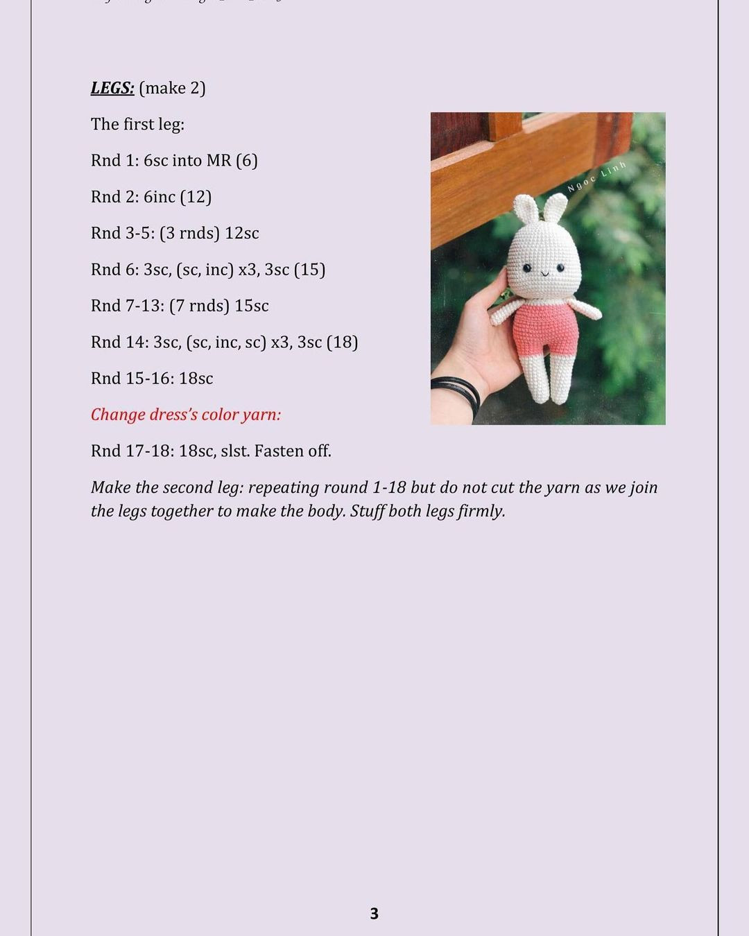 Adorable Crochet Bunny Amigurumi Pattern