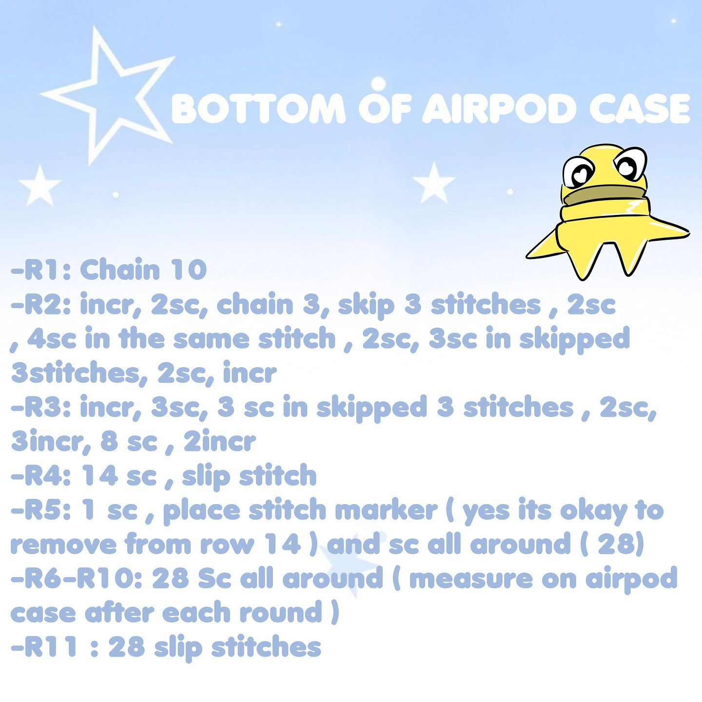 Adorable Crochet Frog AirPods Case Pattern