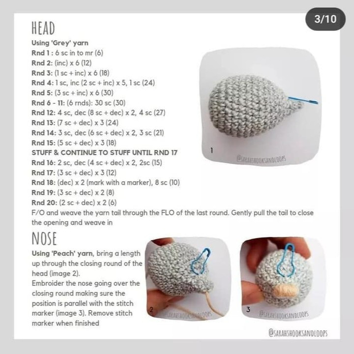 Adorable Crochet Mouse Amigurumi Pattern