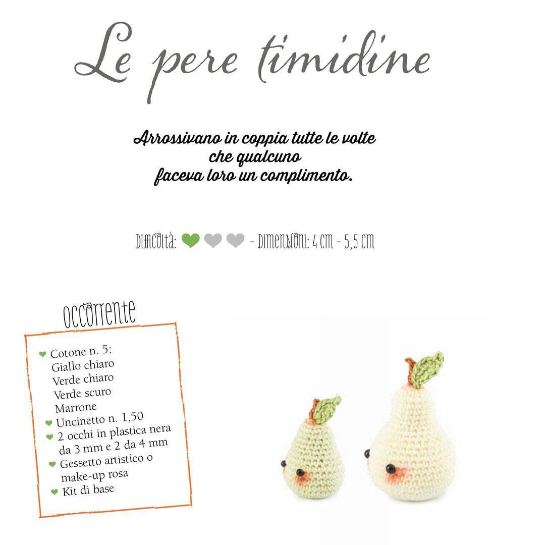 Adorable Crochet Pear Amigurumi Pattern