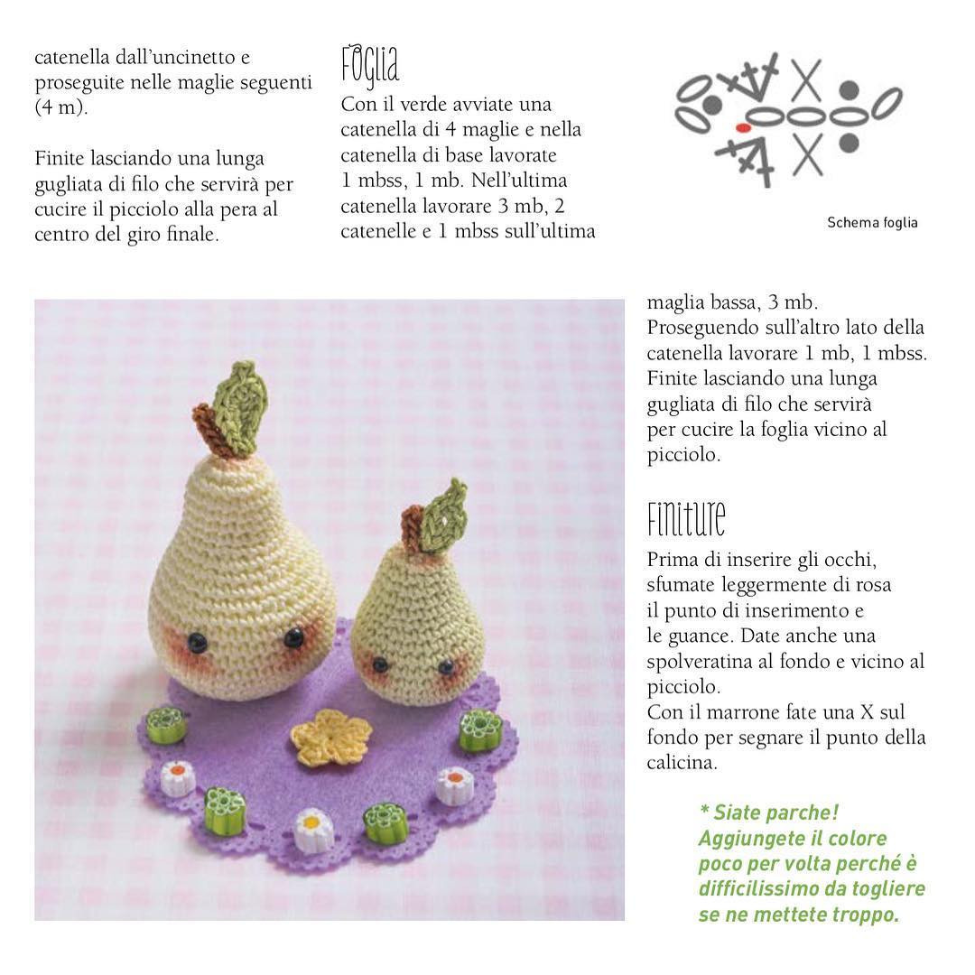 Adorable Crochet Pear Amigurumi Pattern