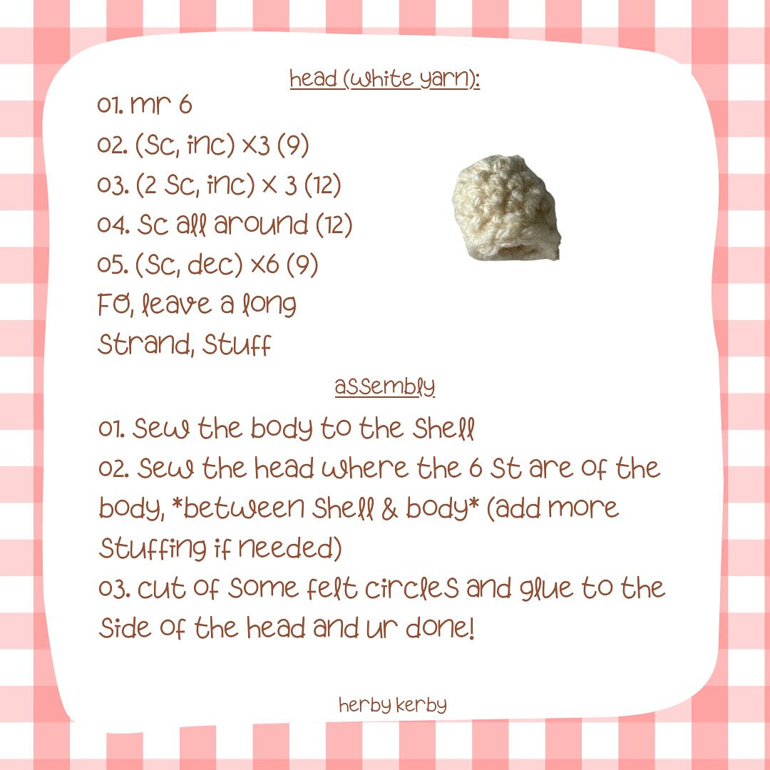 Adorable Crochet Turtle Amigurumi Chart