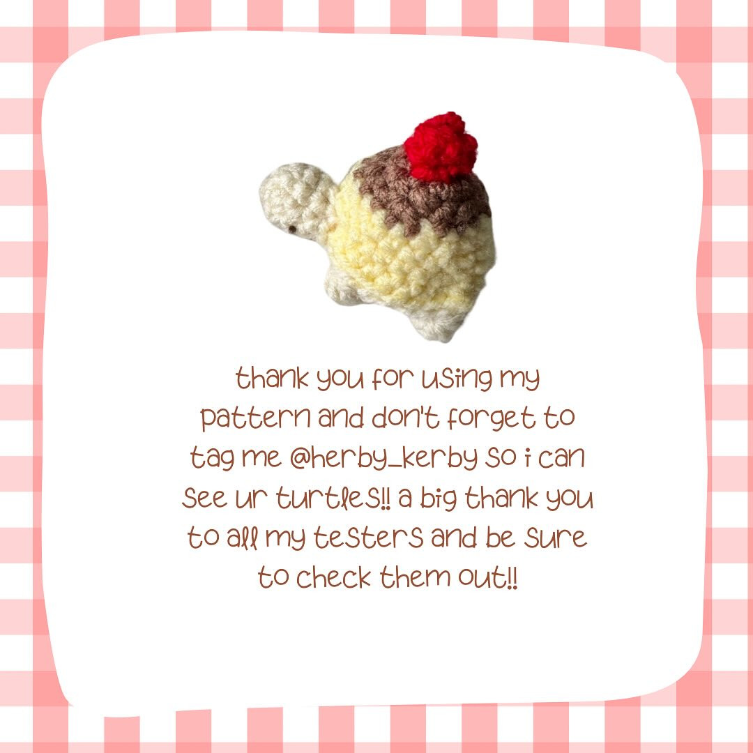 Adorable Crochet Turtle Amigurumi Chart