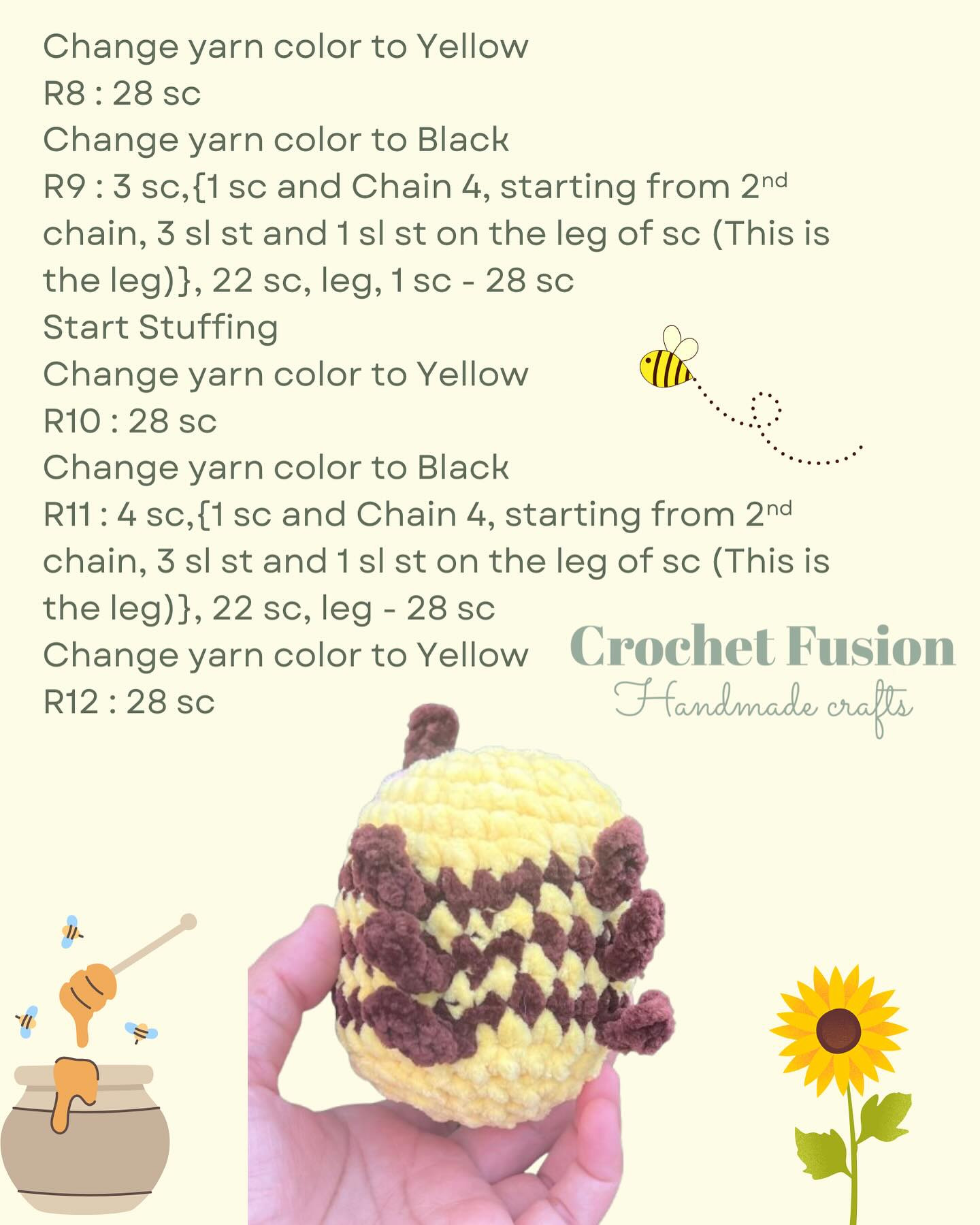 Adorable Mini Bee Crochet Pattern