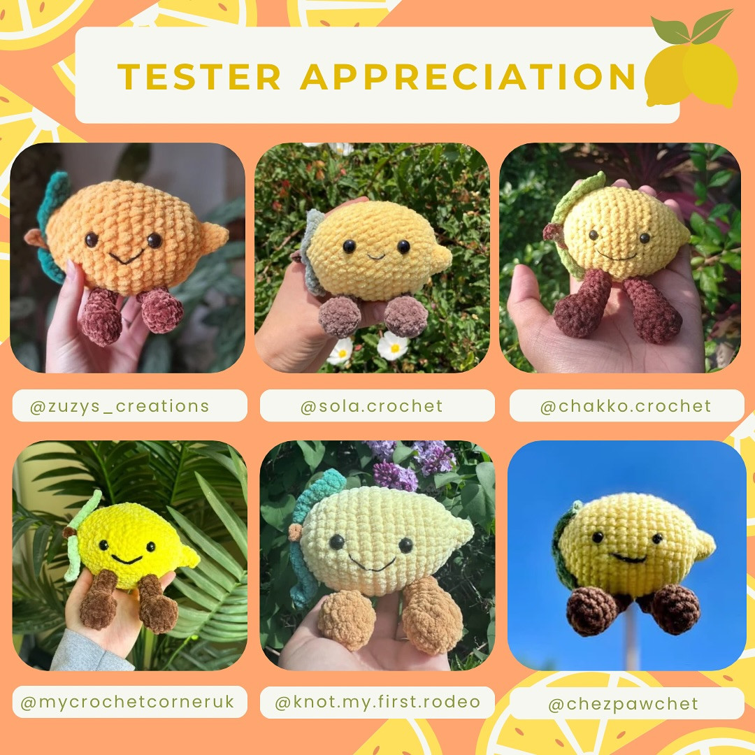 Adorably Crochet Jellycat Lemon Pattern