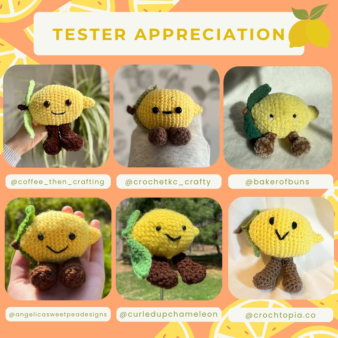Adorably Crochet Jellycat Lemon Pattern