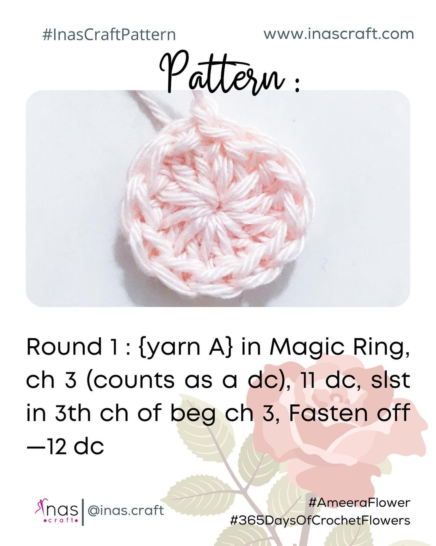 Ameera Flower Crochet Pattern Chart