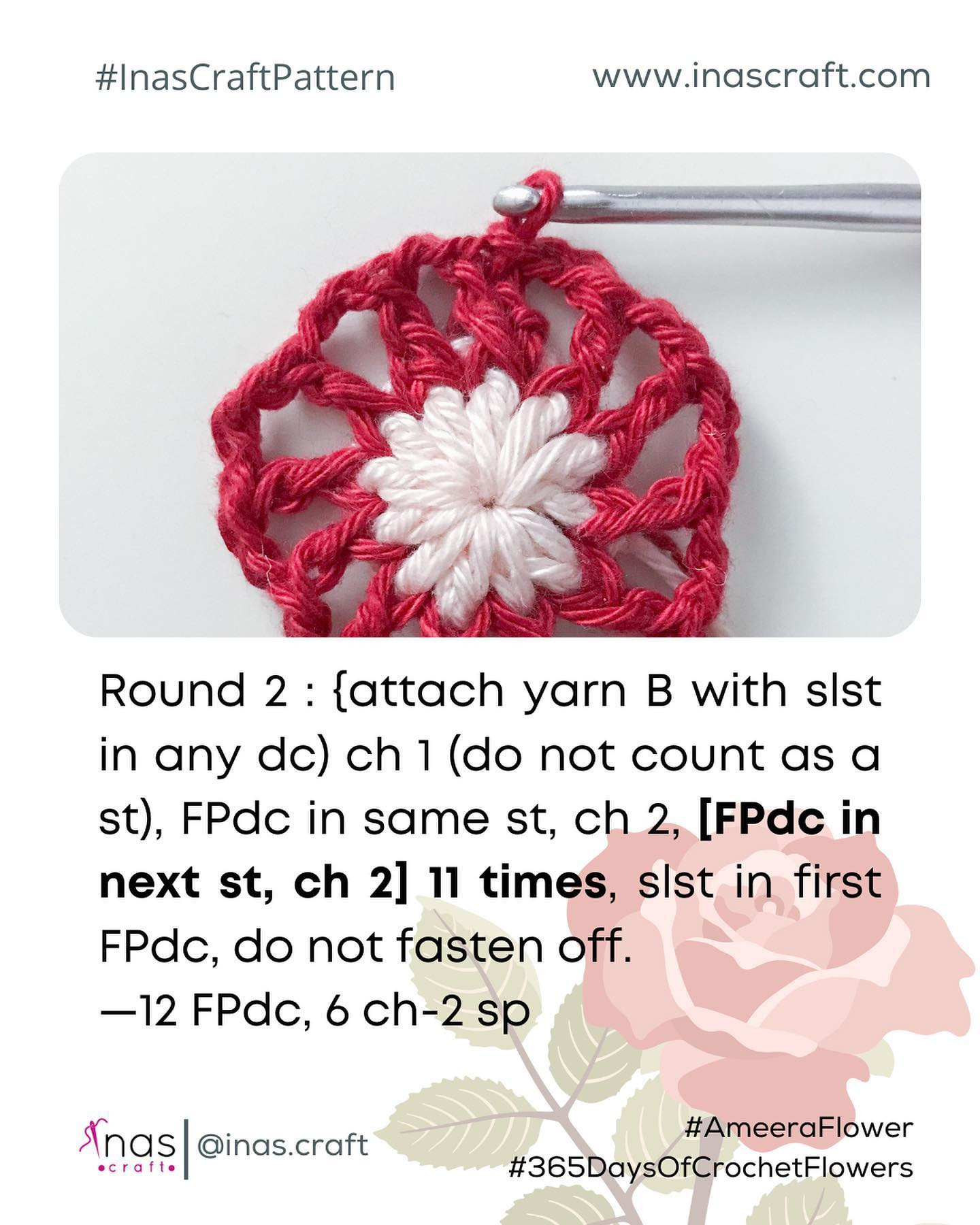 Ameera Flower Crochet Pattern Chart