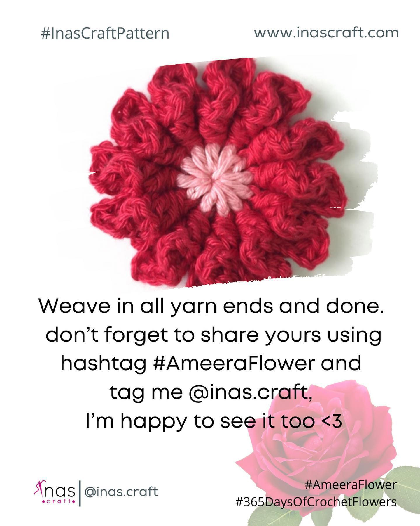 Ameera Flower Crochet Pattern Chart