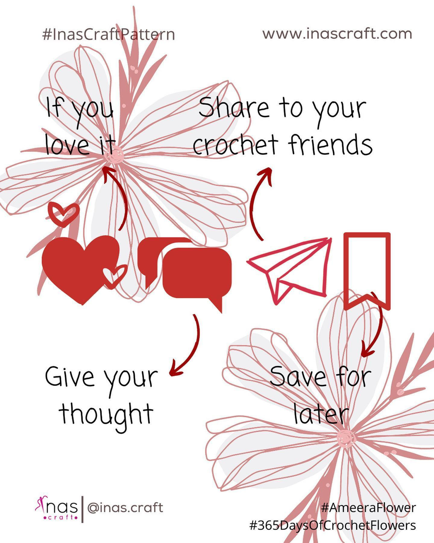 Ameera Flower Crochet Pattern Chart