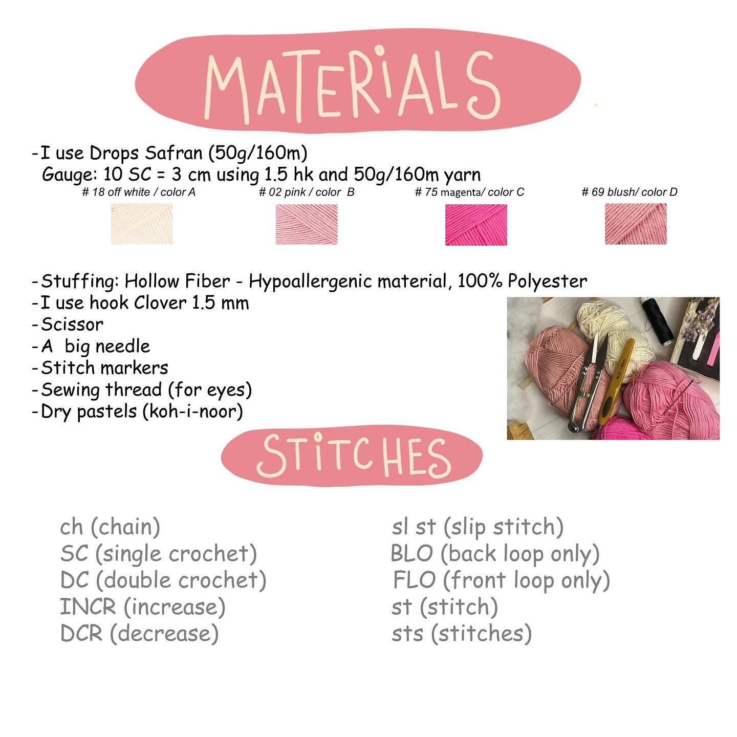 Amigurumi Crochet Pattern: Valentine's Angel Hair, Face, Wings & Decor