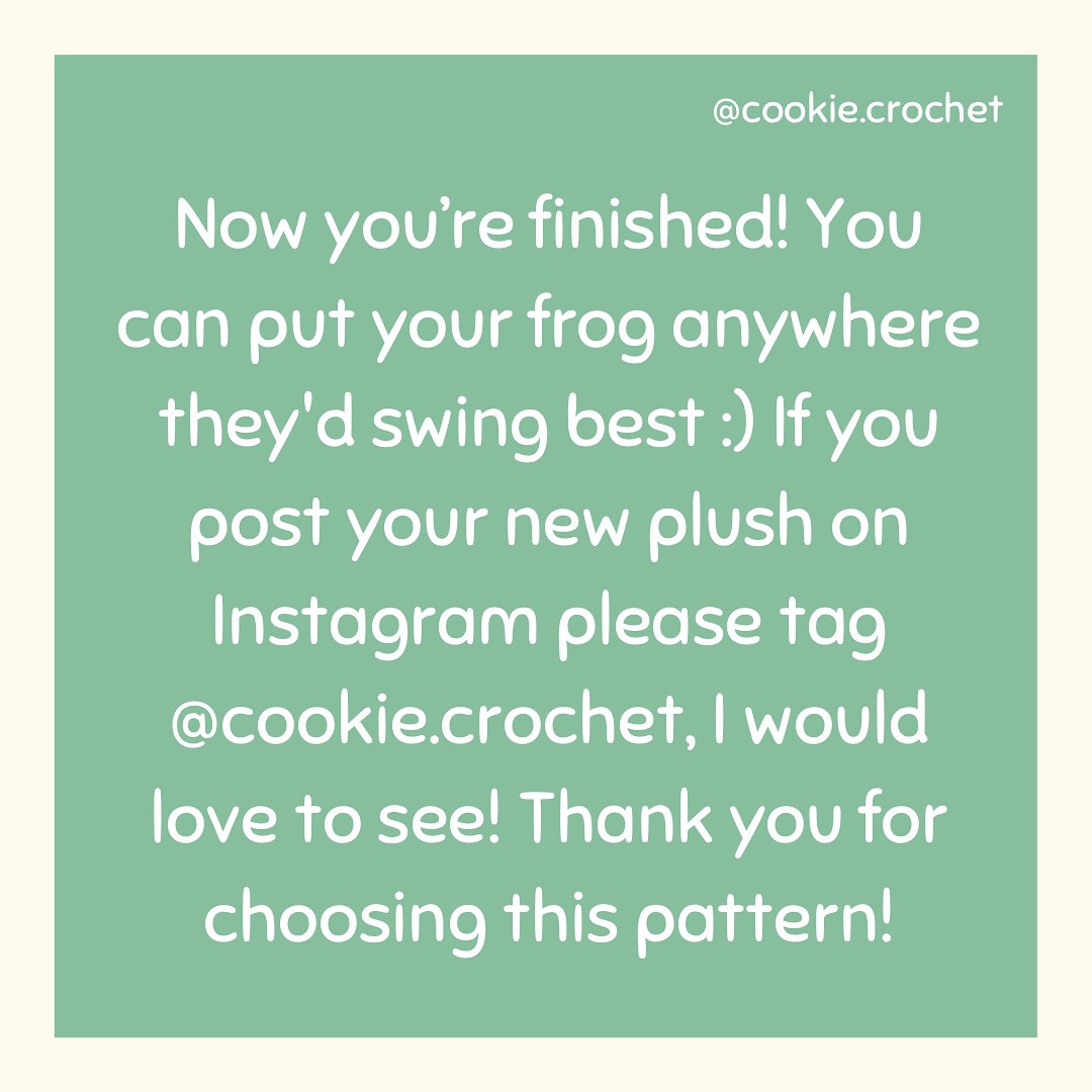 Amigurumi Frog on a Swing: Free Crochet Pattern