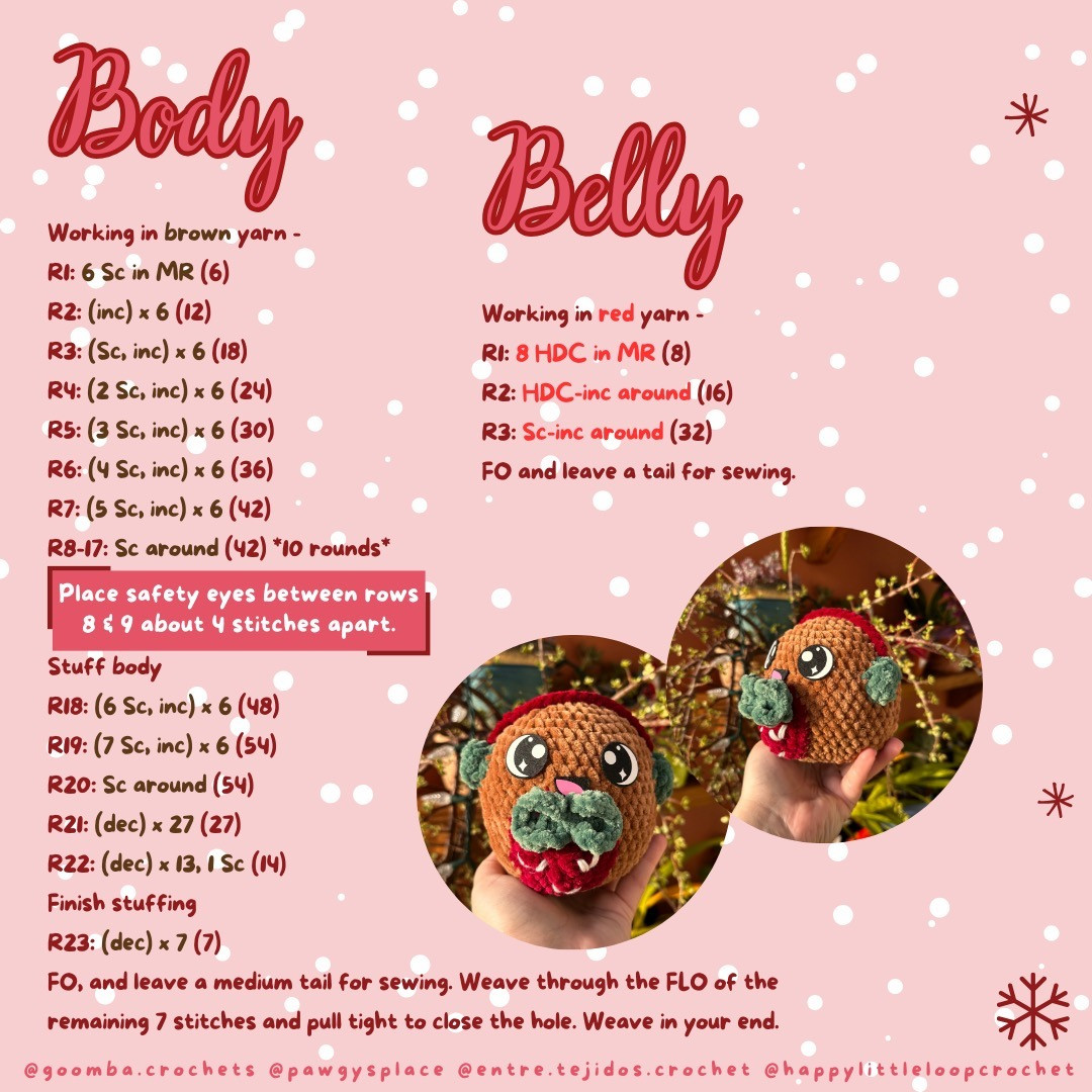 Amigurumi Gingerbread Crochet Pattern