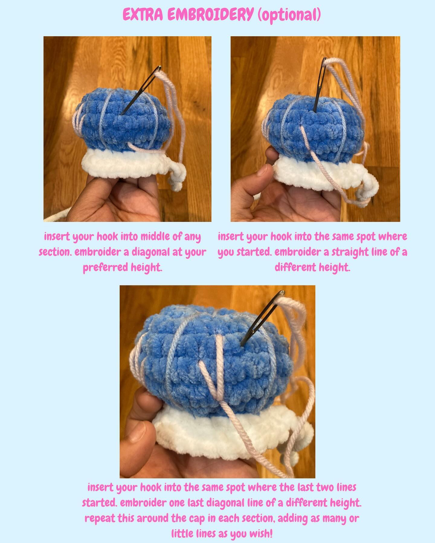 Amigurumi Jellyfish Cow Crochet Chart