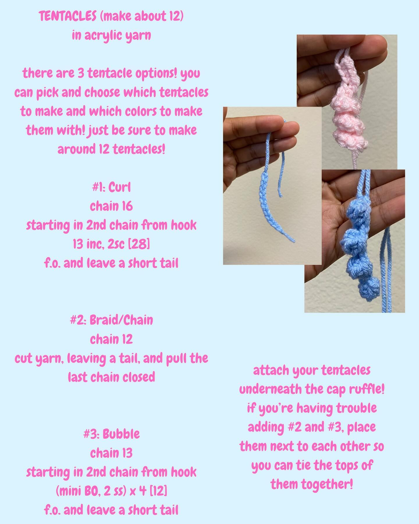 Amigurumi Jellyfish Cow Crochet Chart