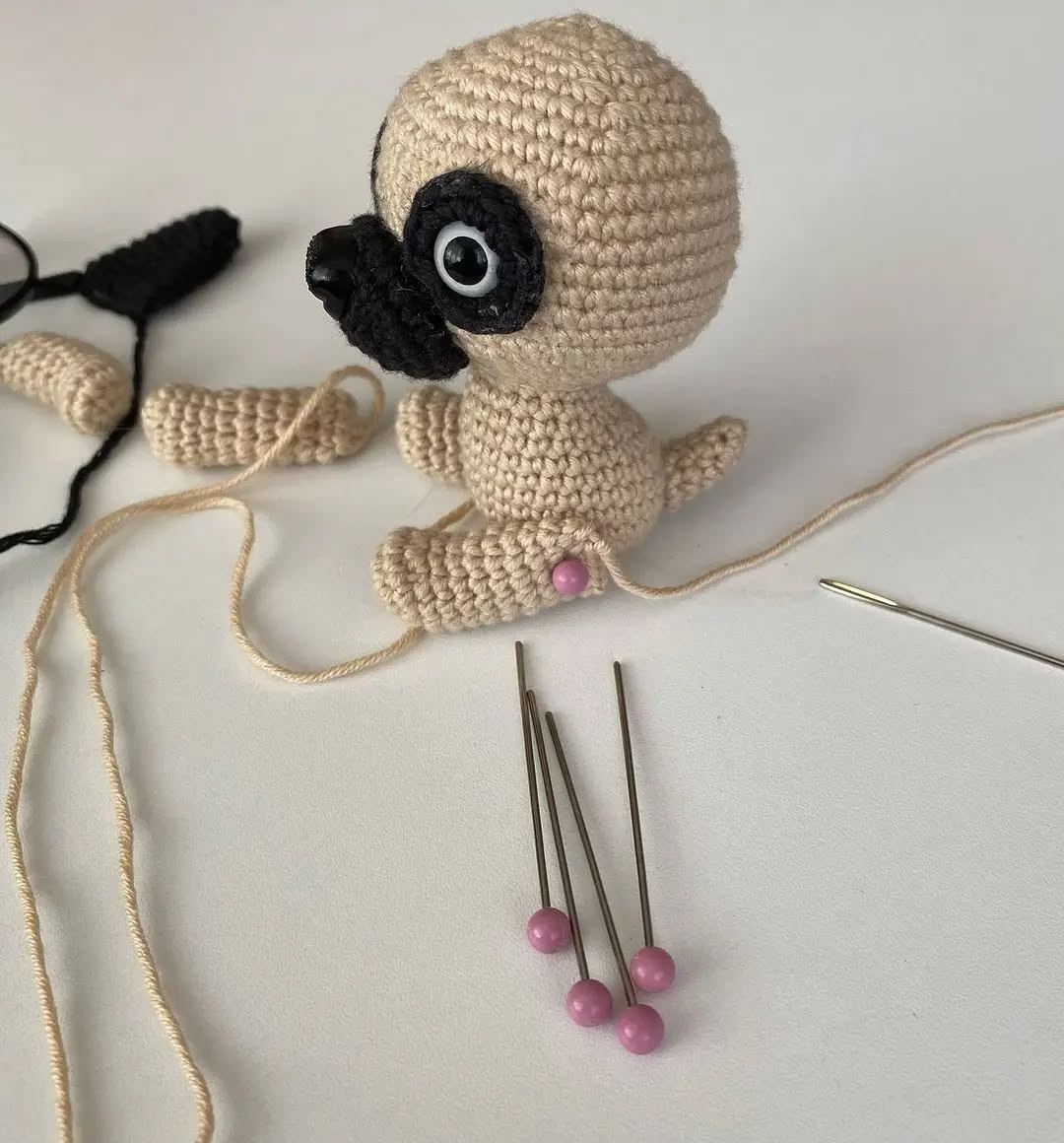 Amigurumi Pug Yapılışı Şeması