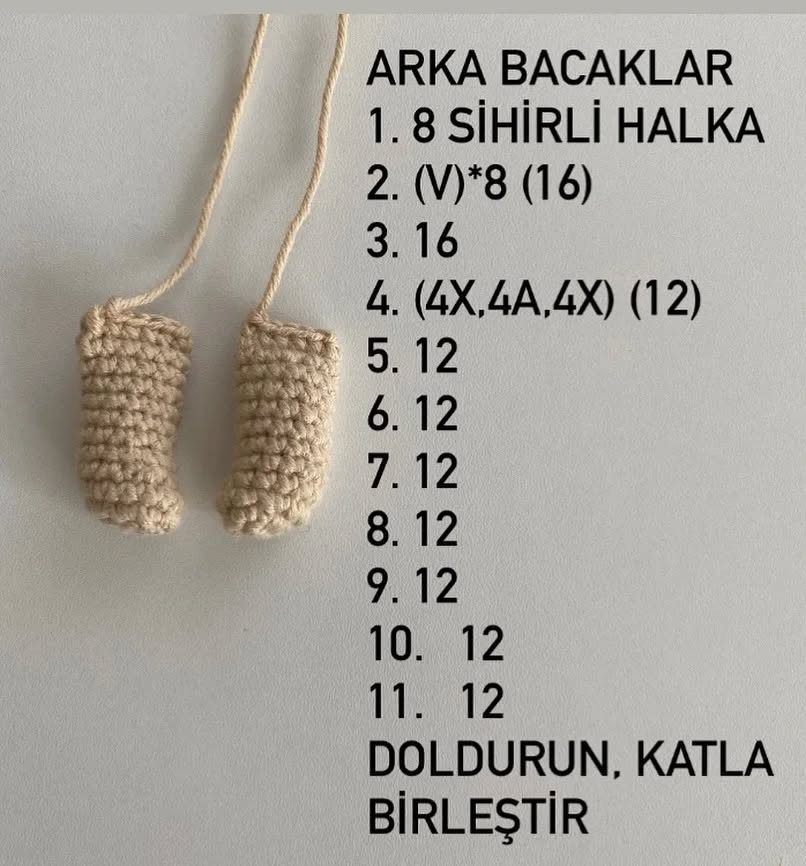 Amigurumi Pug Yapılışı Şeması