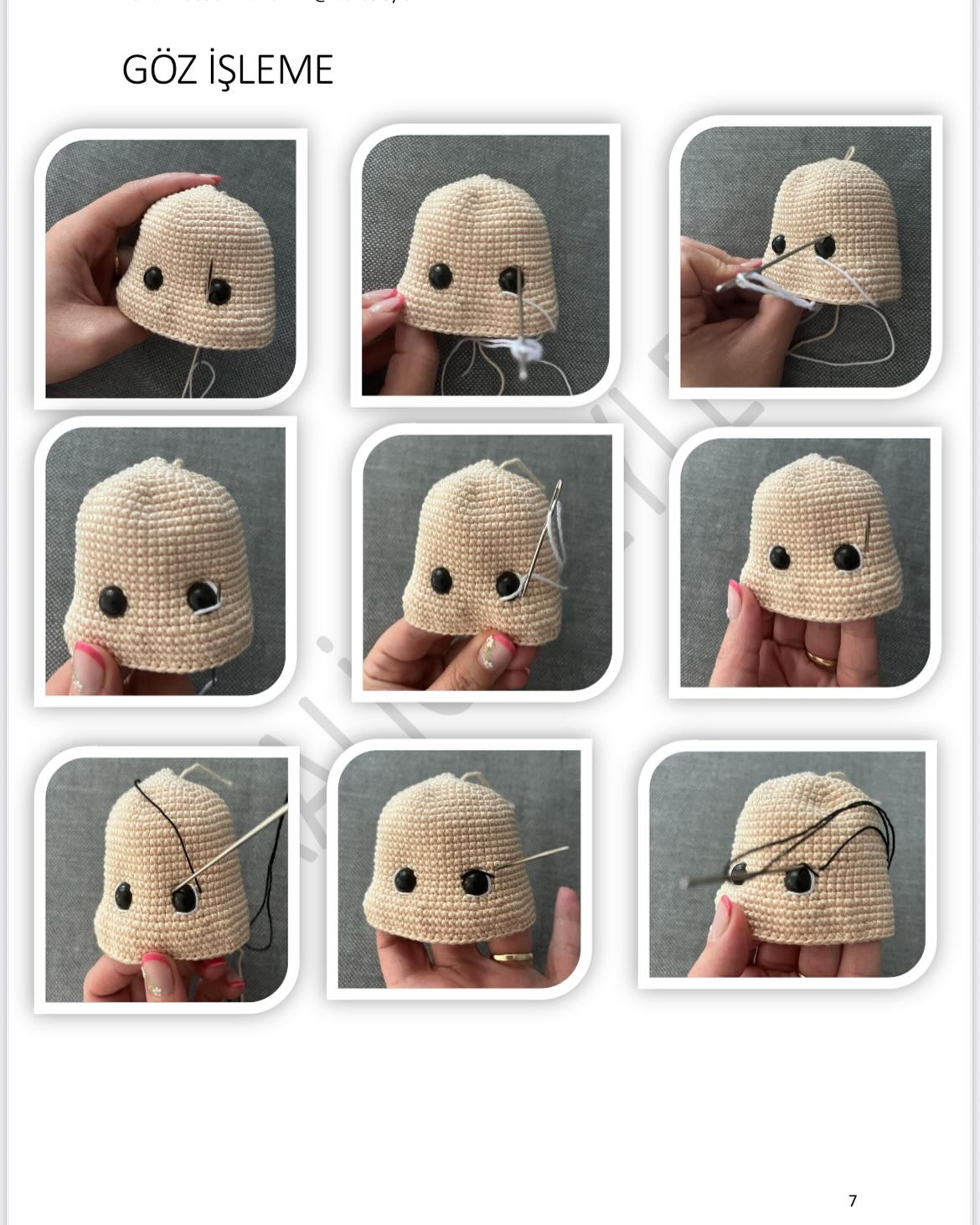 Amigurumi Şeması: Şirin Kız Bebek
