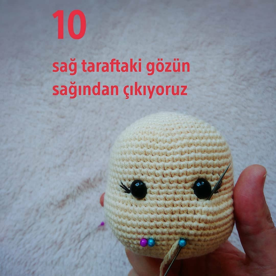 Amigurumi Yüz Şekillendirme Şeması