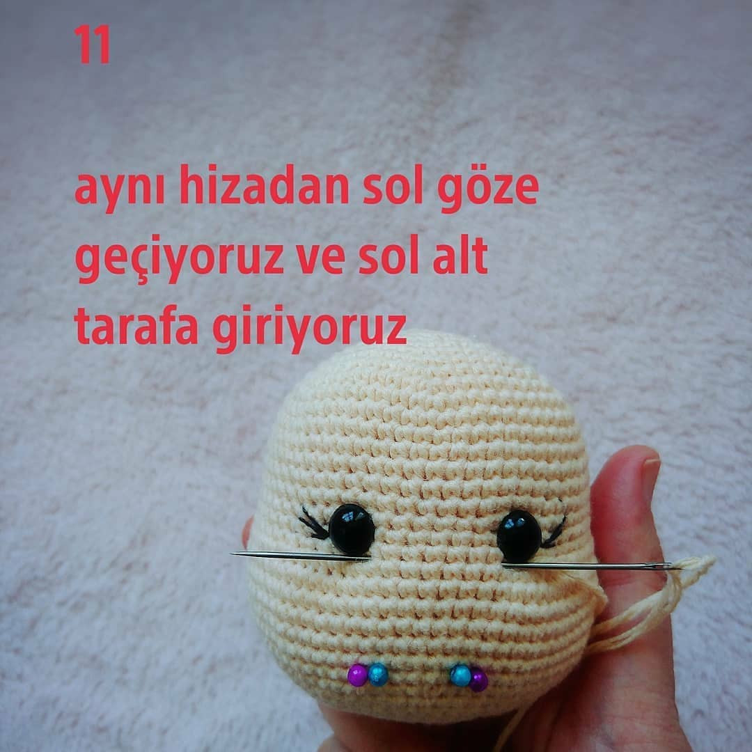 Amigurumi Yüz Şekillendirme Şeması