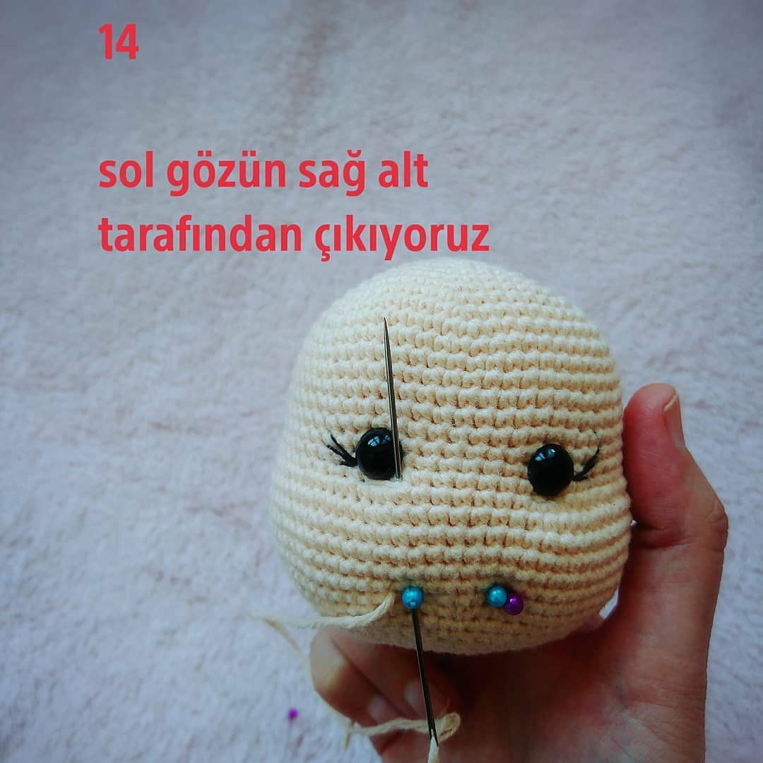 Amigurumi Yüz Şekillendirme Şeması