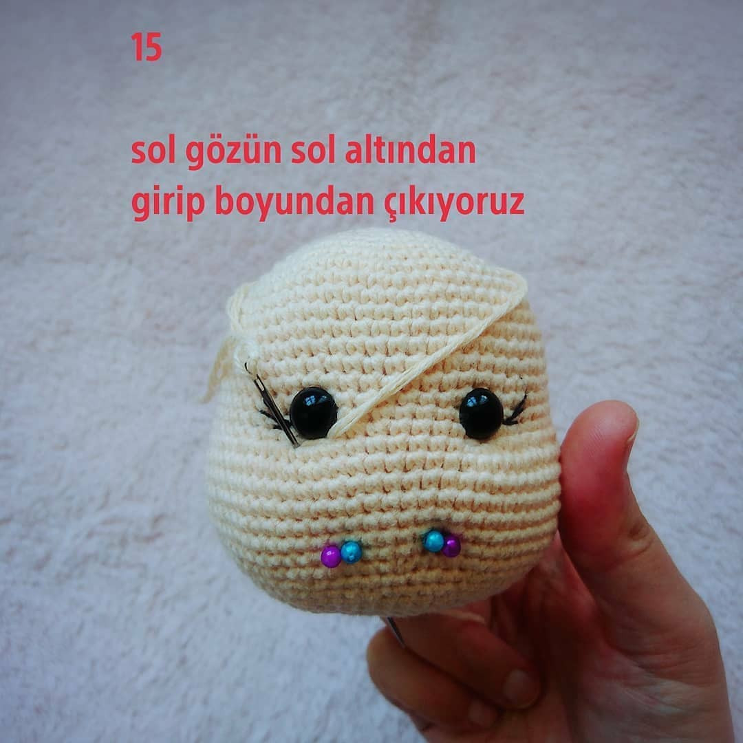 Amigurumi Yüz Şekillendirme Şeması