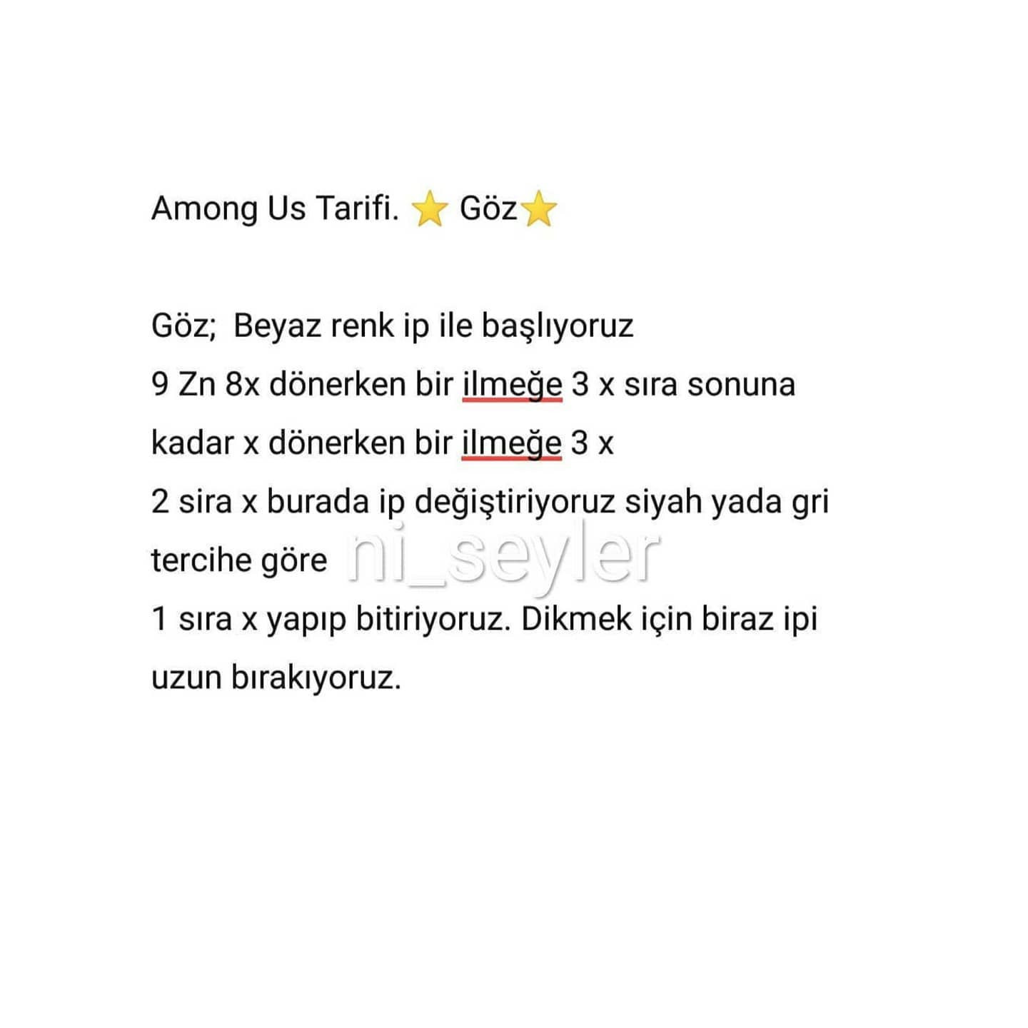 Among Us Tığ İşi Oyuncak Şemaları