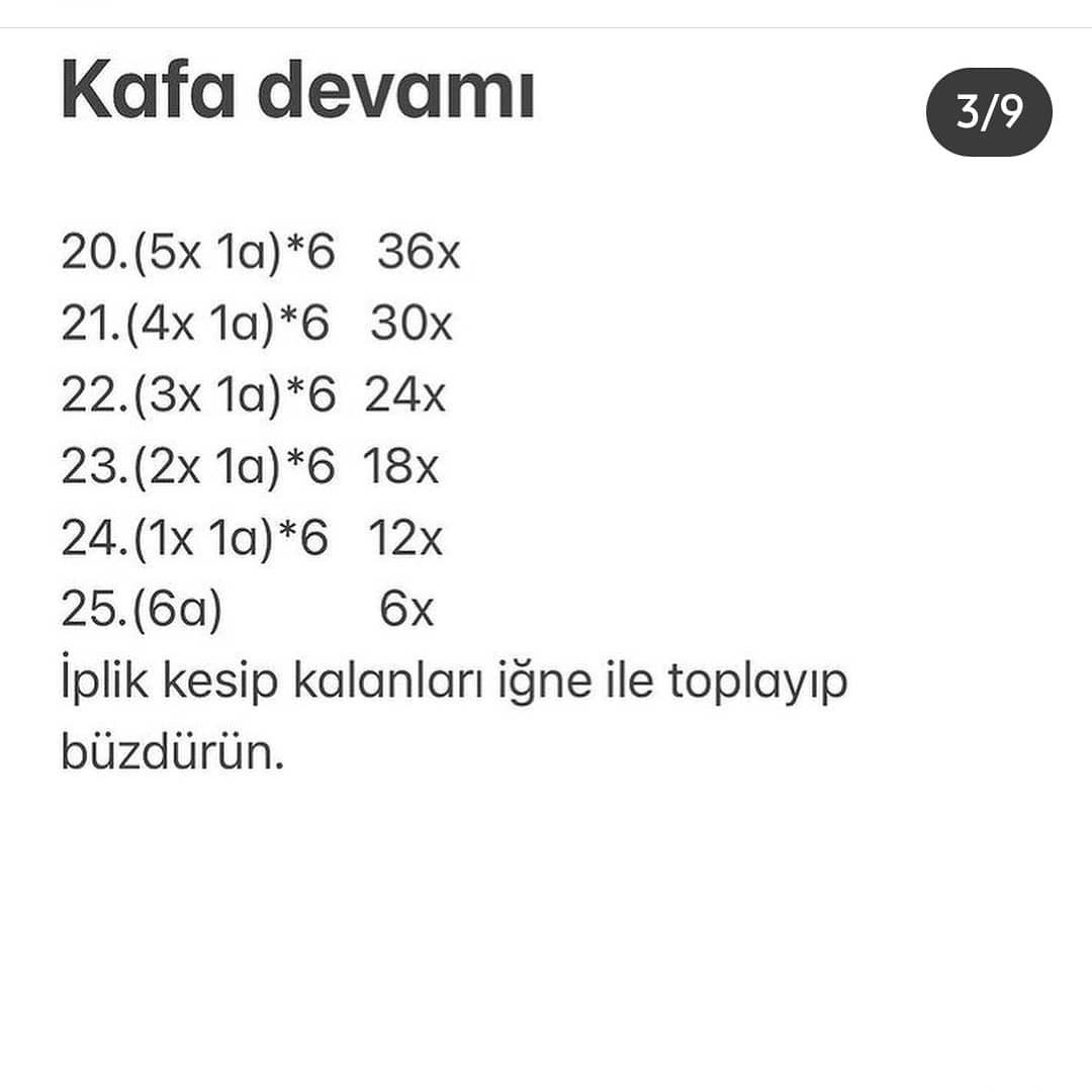 Anahtarlık Bebek Şeması