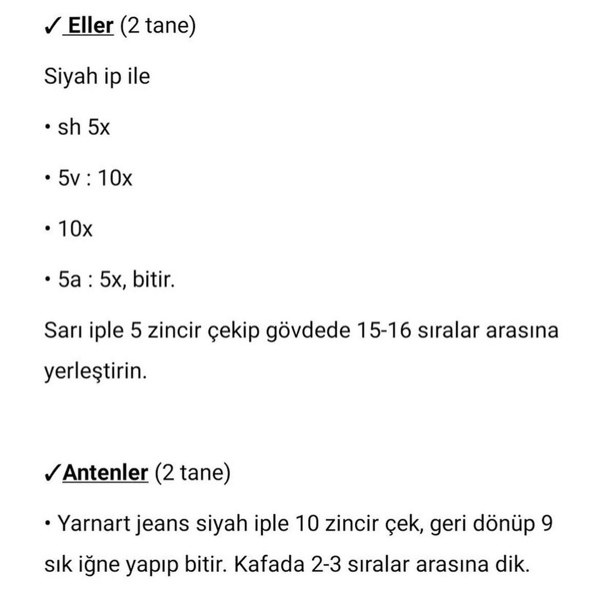 Arı Anahtarlık Amigurumi Tığ İşi Yapımı