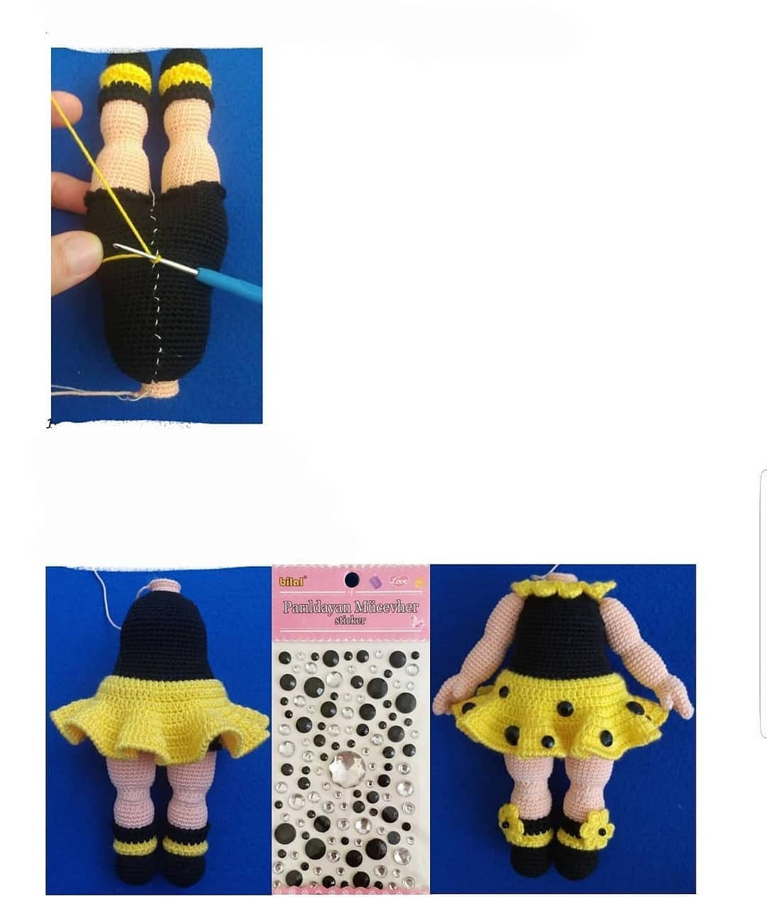 Arı Bebek Örgü Şeması: Gövde ve Etek (3. Bölüm)