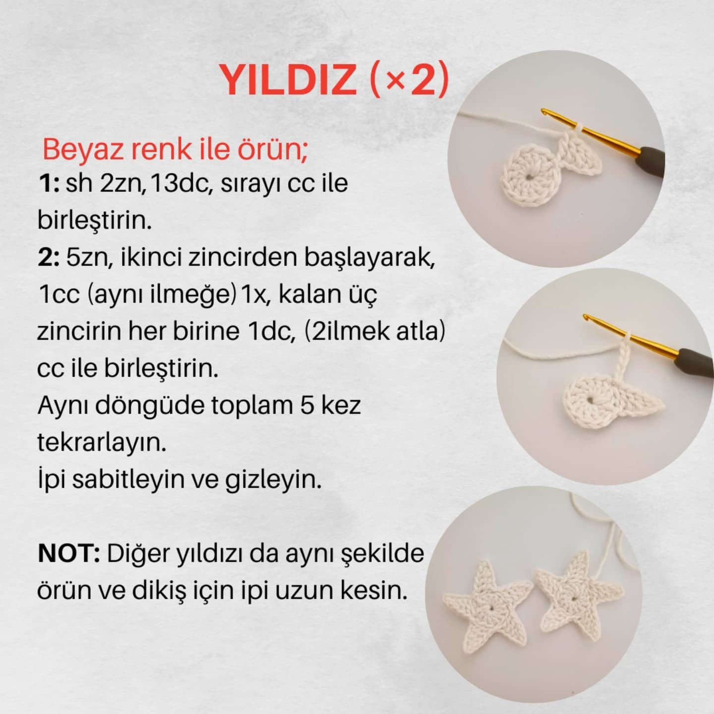 AY YILDIZ ANAHTARLIK TARİFİ