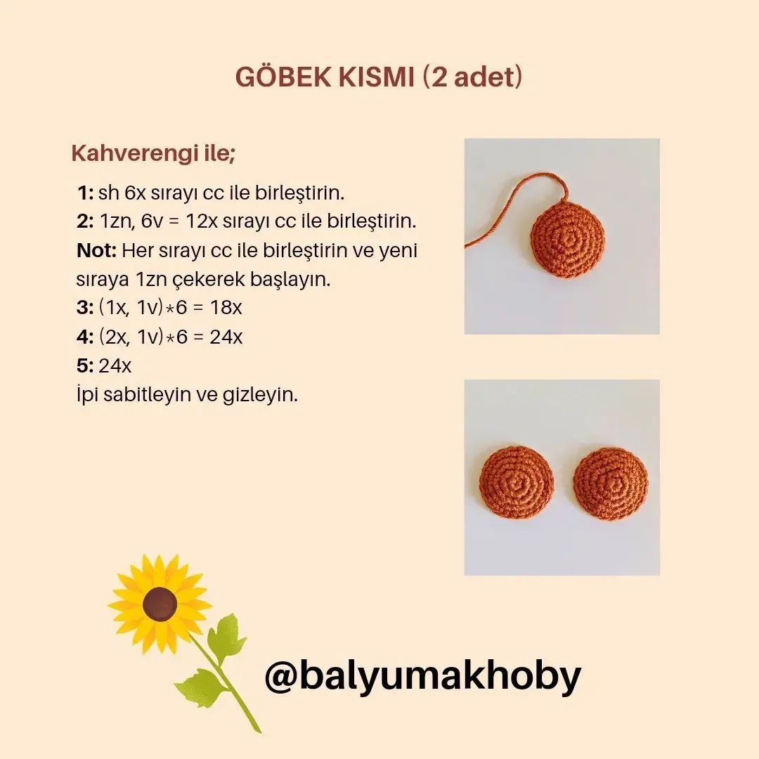 AYÇİÇEĞİ ANAHTARLIK YAPIMI (ÜCRETSİZ ŞEMA)