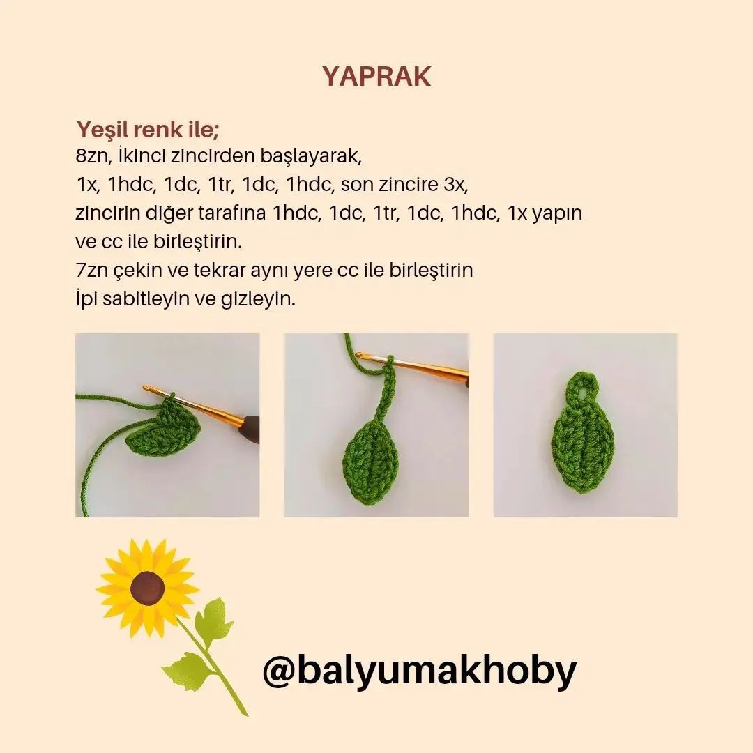 AYÇİÇEĞİ ANAHTARLIK YAPIMI (ÜCRETSİZ ŞEMA)