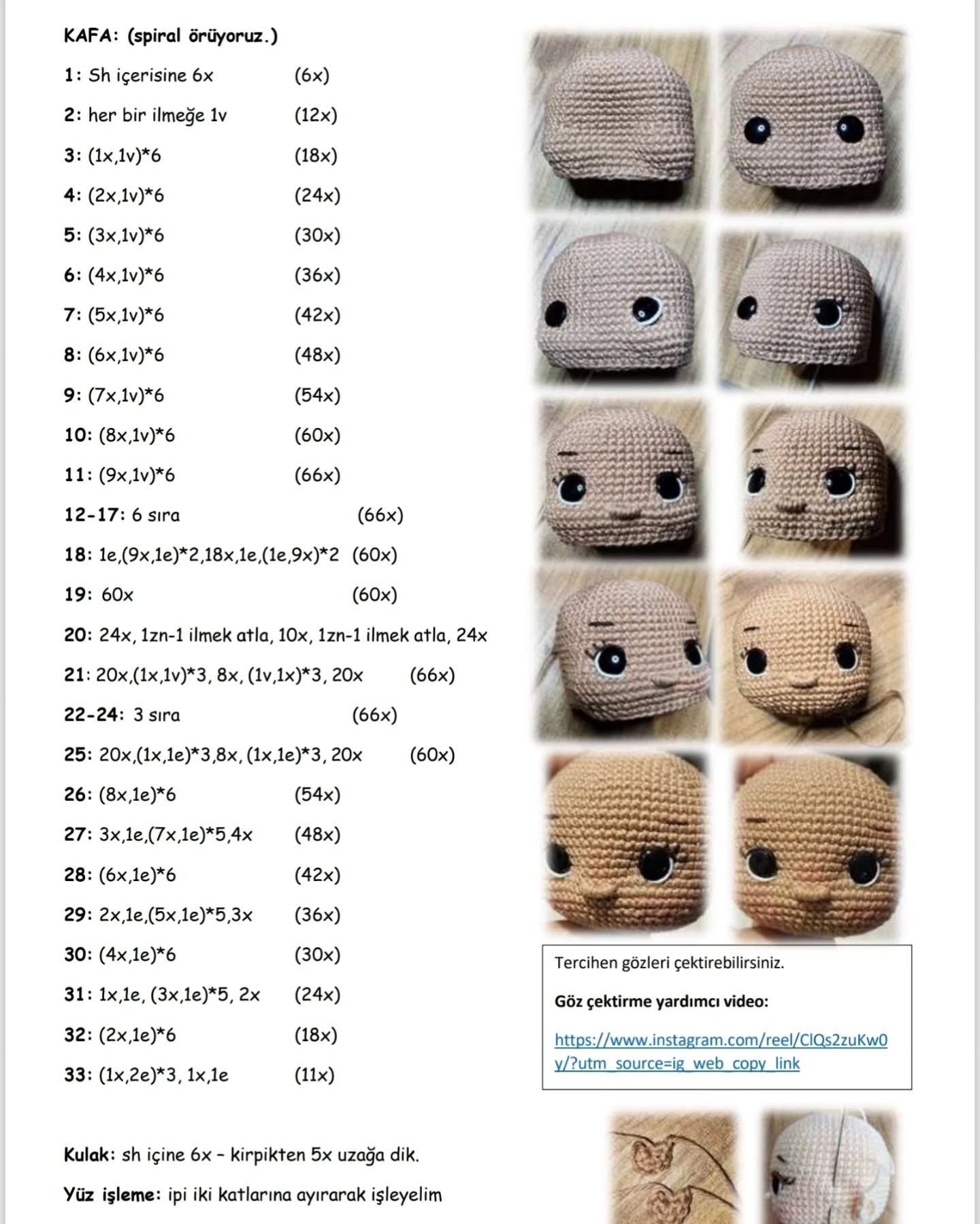 Ayçiçeği Kız ve Kirpi Amigurumi Şeması