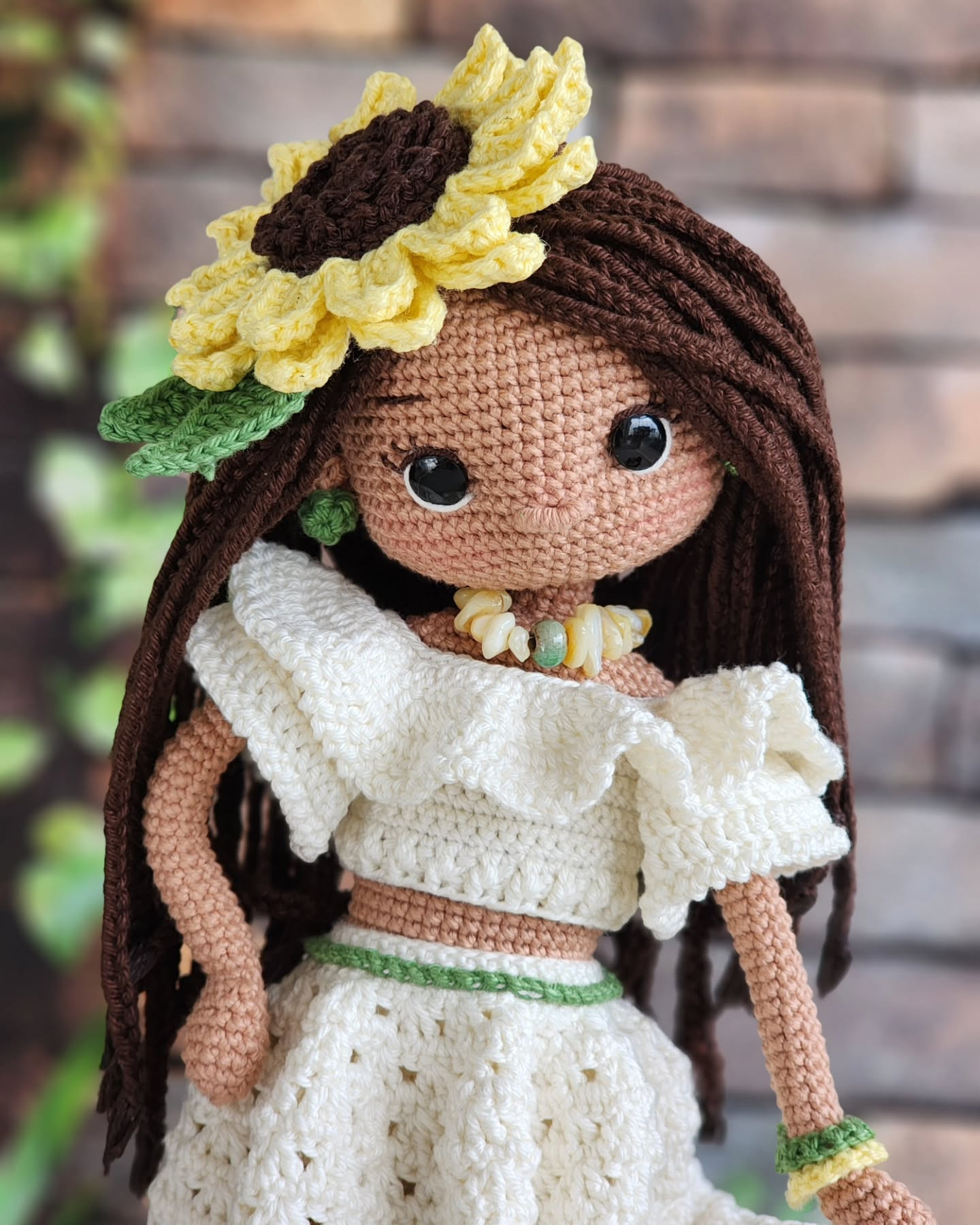 Ayçiçeği Kız ve Kirpi Amigurumi Şeması
