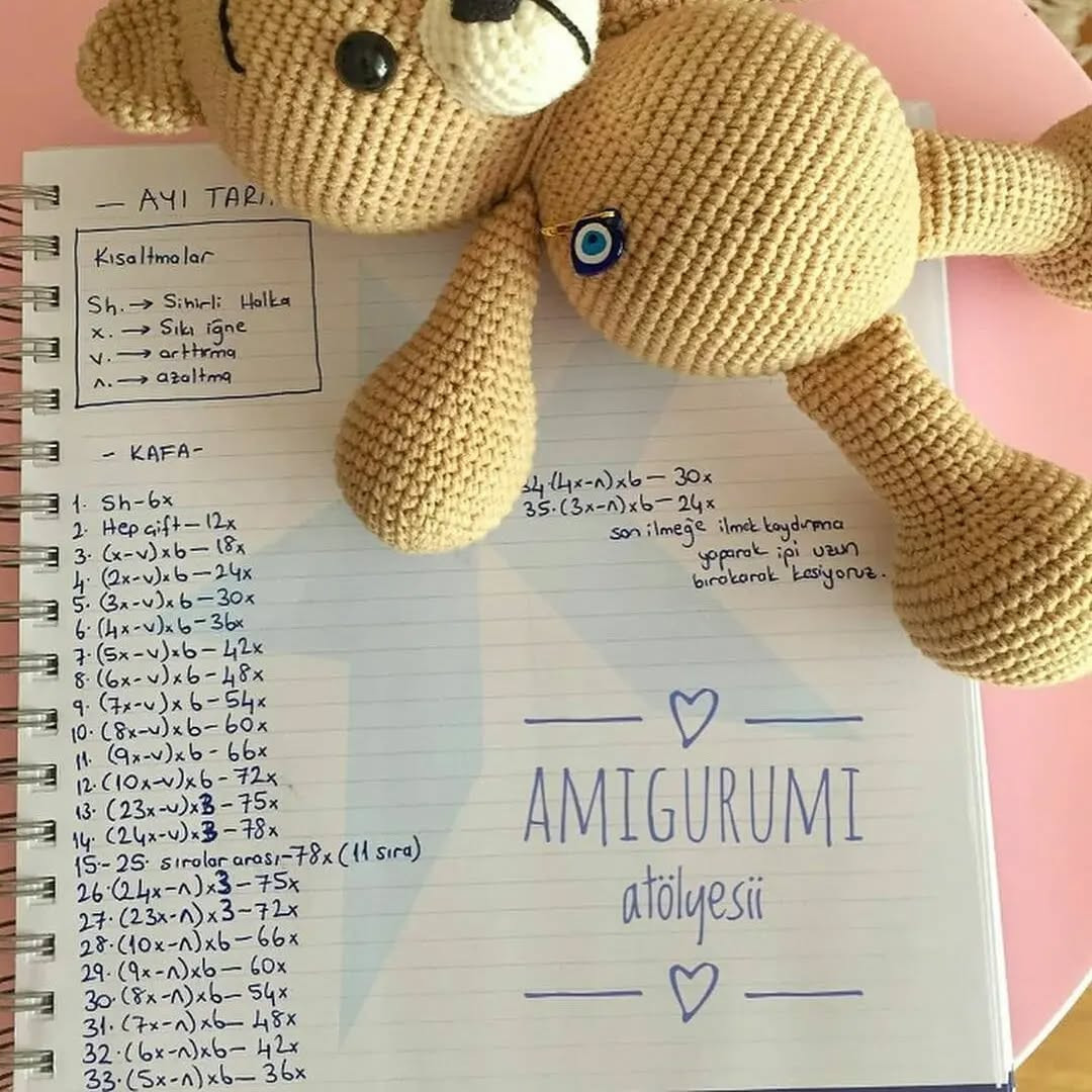 Ayı Amigurumi Tığ İşi Tarifi