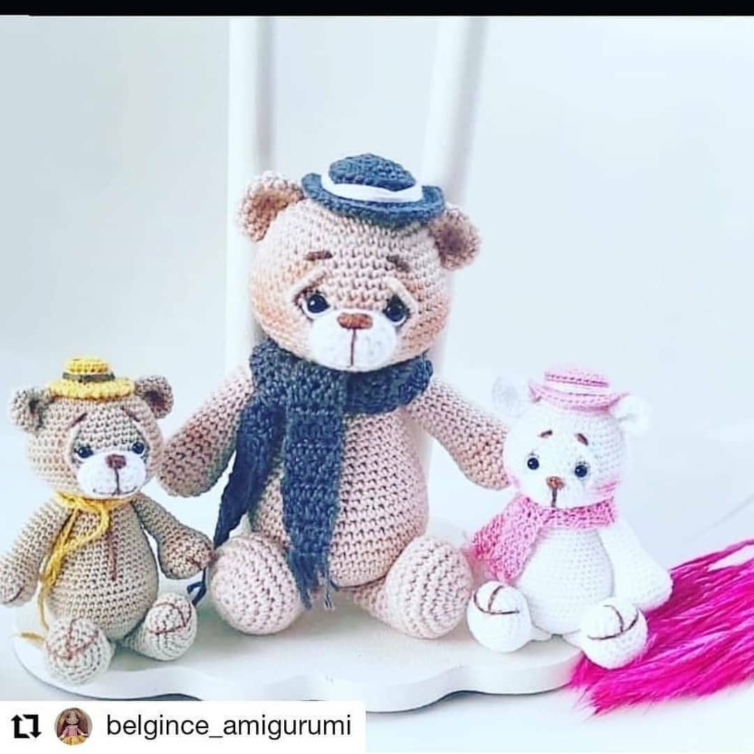 AYI VE AYIÇIĞI AMIGURUMI ÖRNEKLERİ