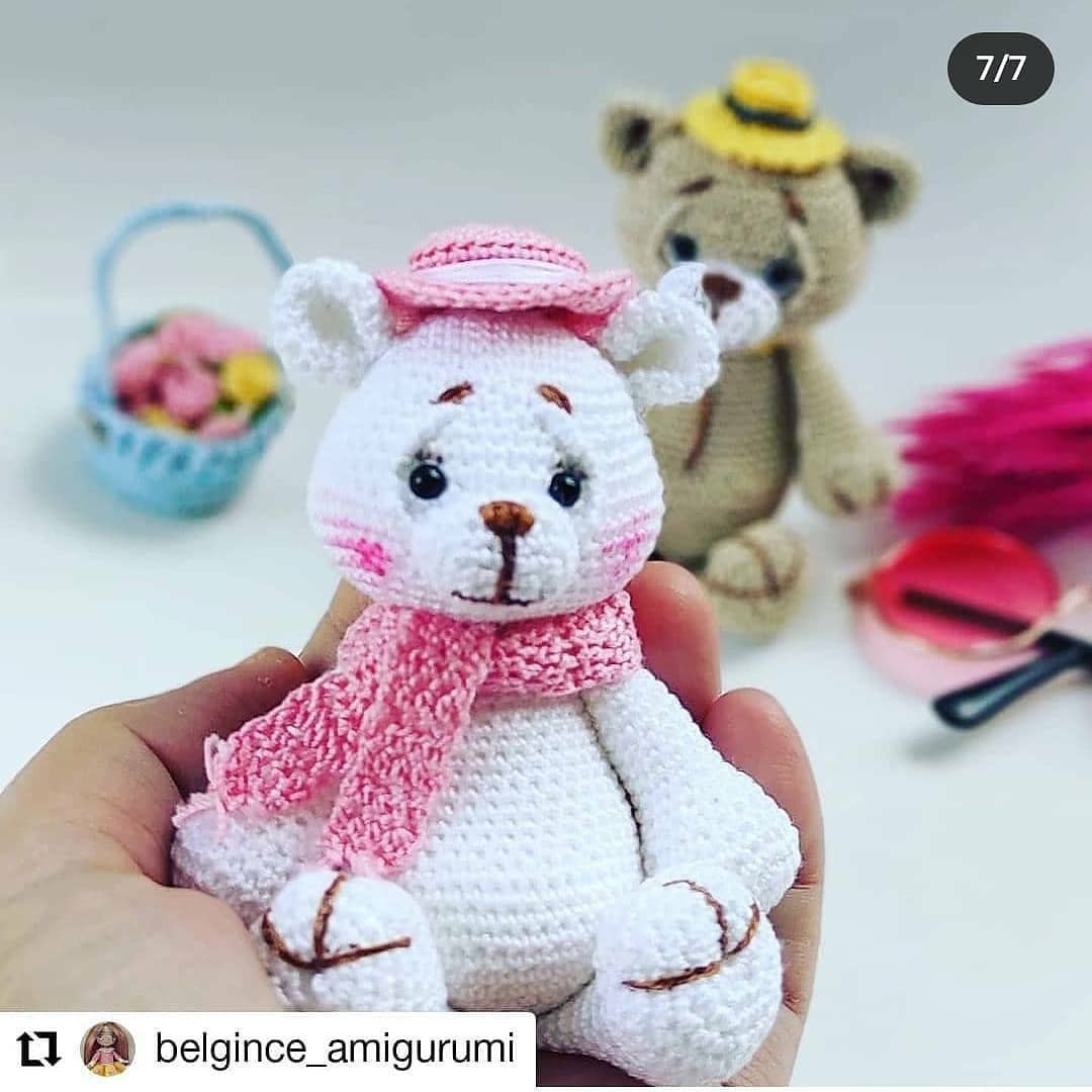 AYI VE AYIÇIĞI AMIGURUMI ÖRNEKLERİ