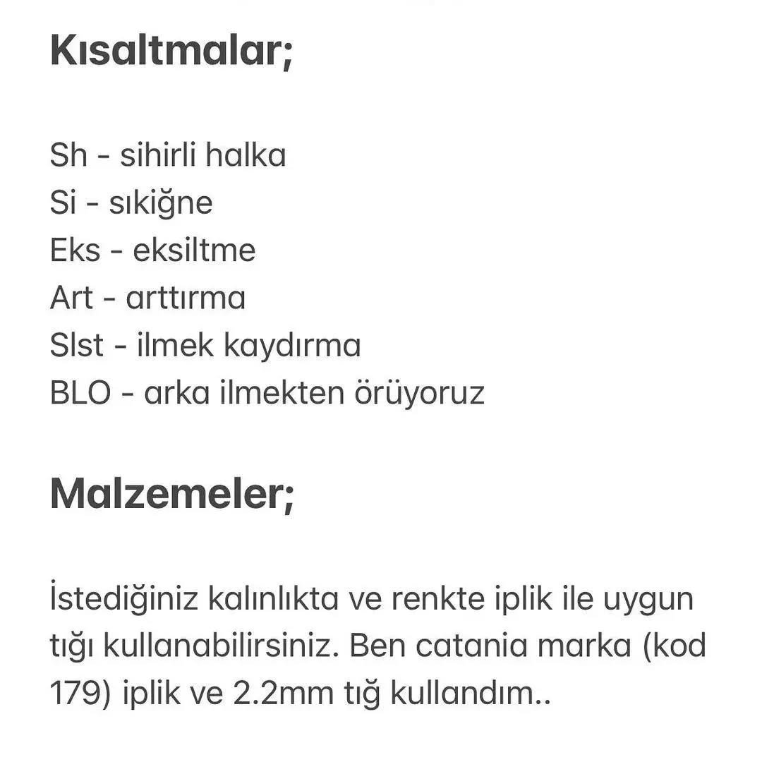 Ayıcık Amigurumi Şeması