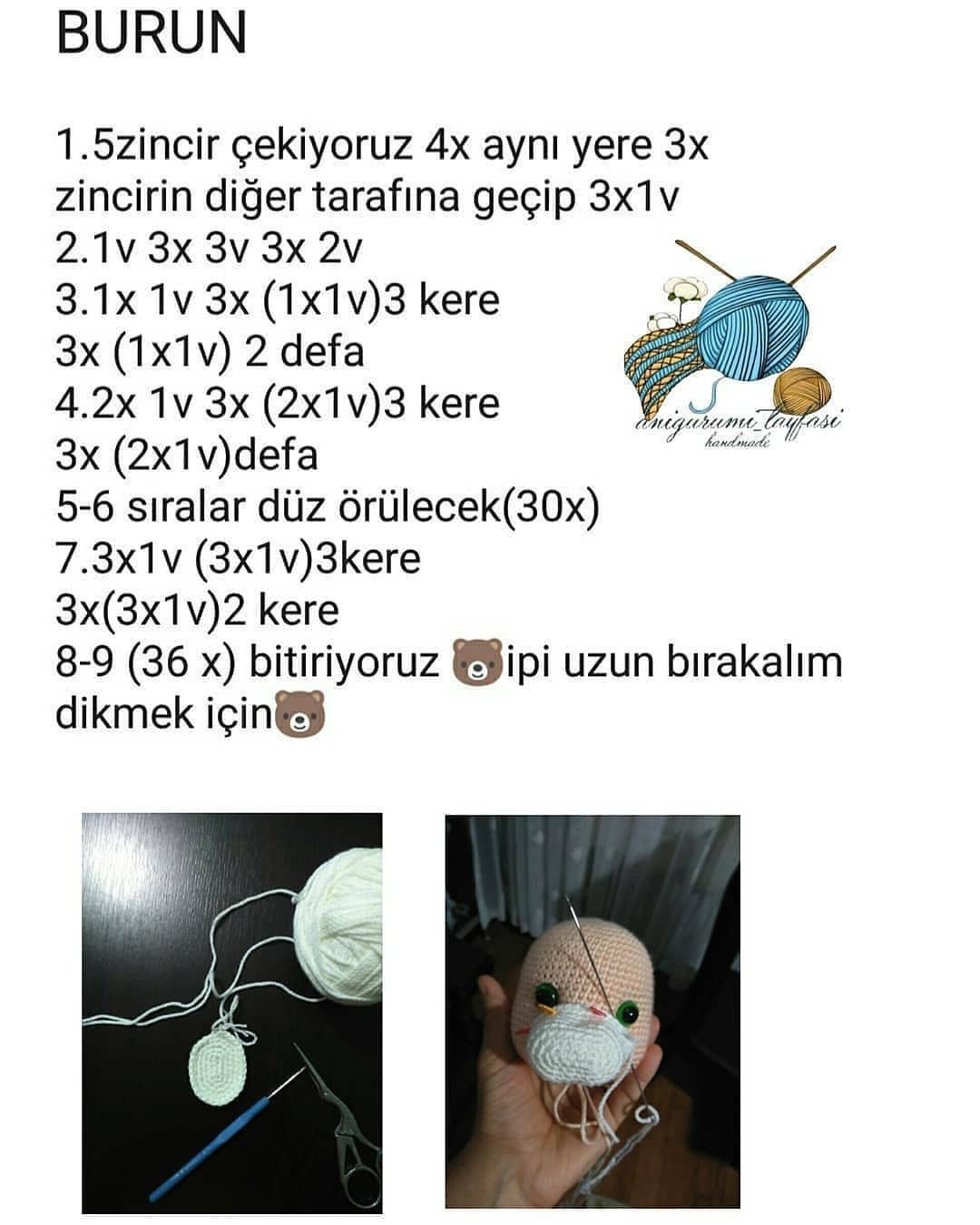 Ayıcık Amigurumi: Ücretsiz Tığ İşi Tarifi