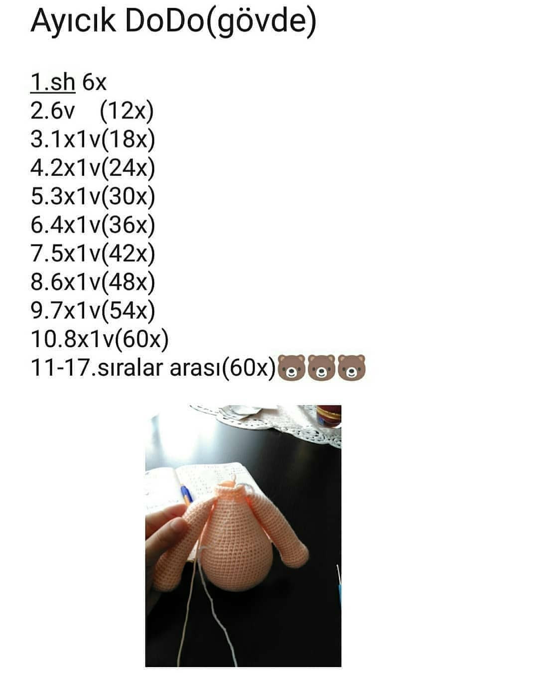 Ayıcık Amigurumi: Ücretsiz Tığ İşi Tarifi