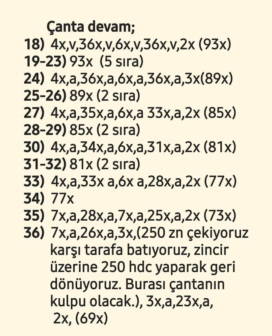 Ayıcık Çanta Tığ İşi Şeması