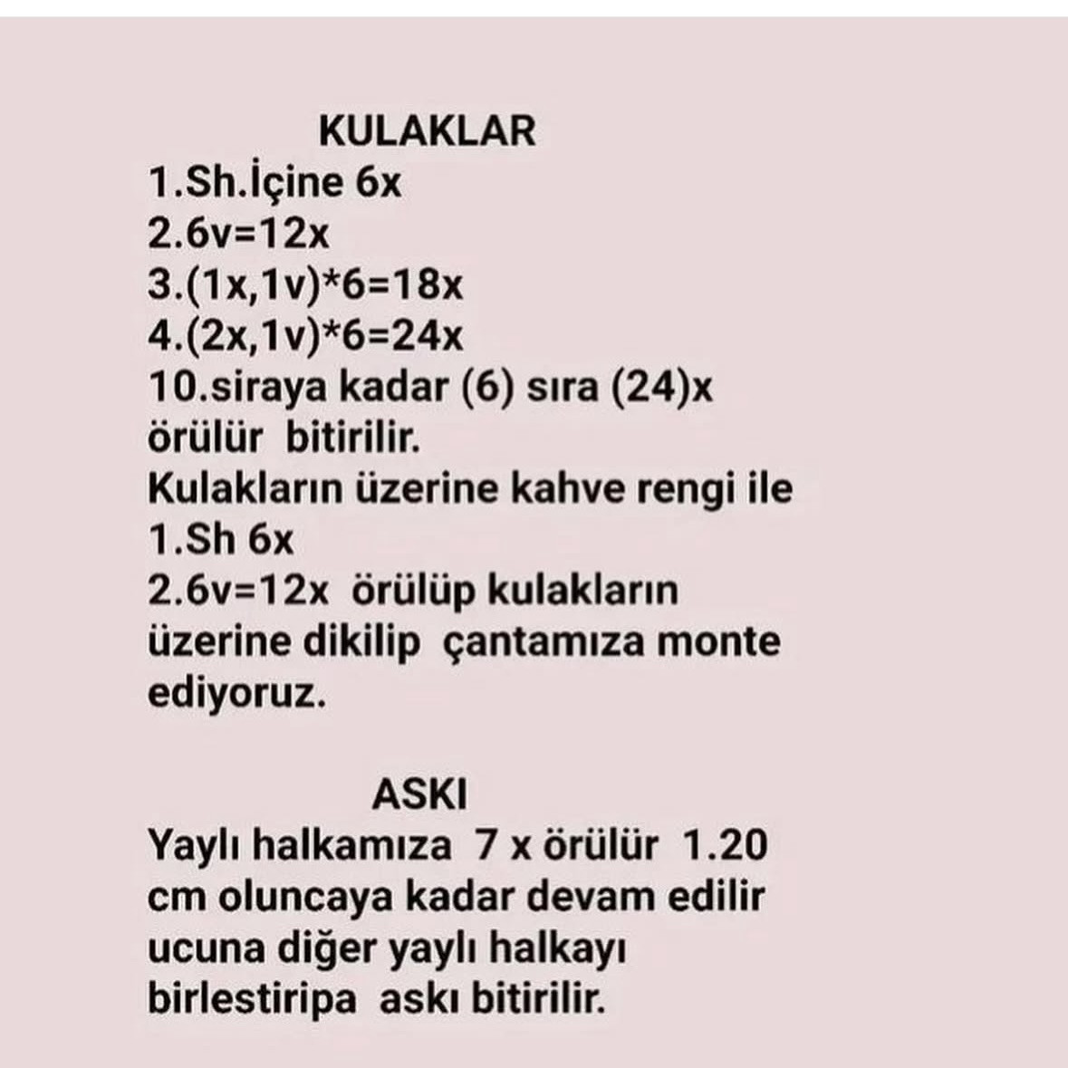 Ayıcık Çanta Tığ İşi Şeması öneri